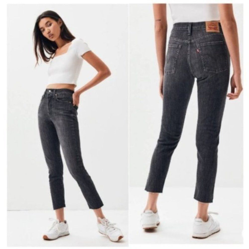 Levi's Wedgie Skinny Jeans Raw Hem